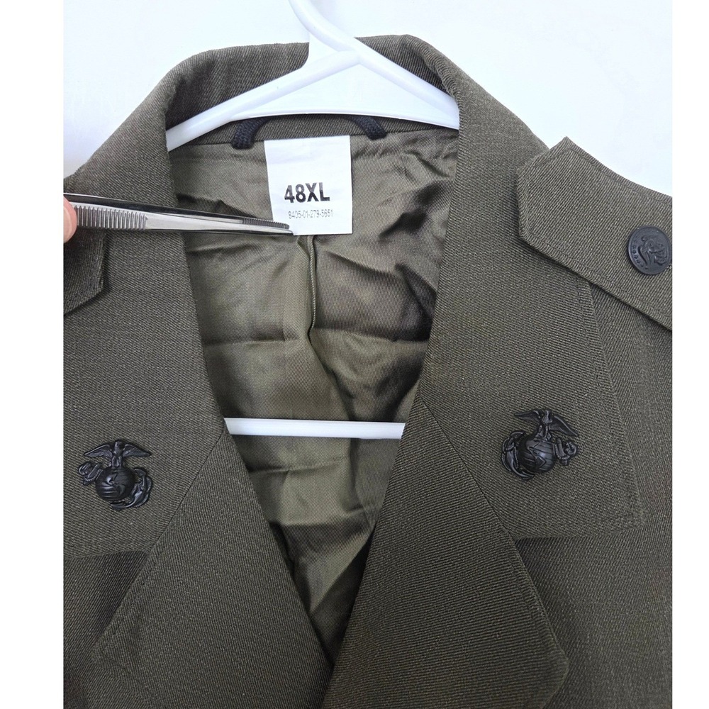 USMC Service Alpha Uniform Coat Men 48XL Olive Drab Bremen-Bowdon Semi-Lined - Picture 2 of 12